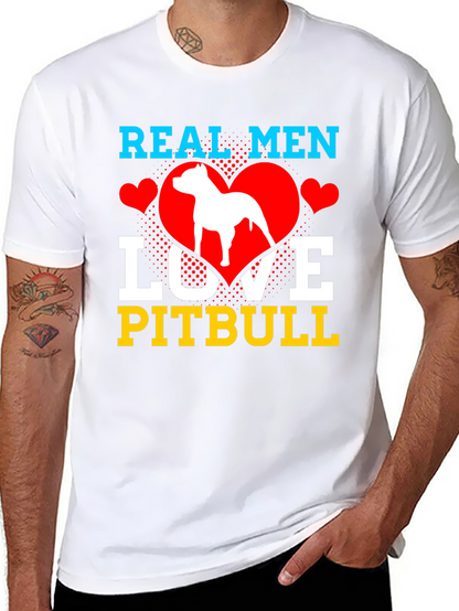 Real Men Love Pitbull T-Shirt