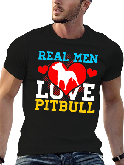 Real Men Love Pitbull T-Shirt