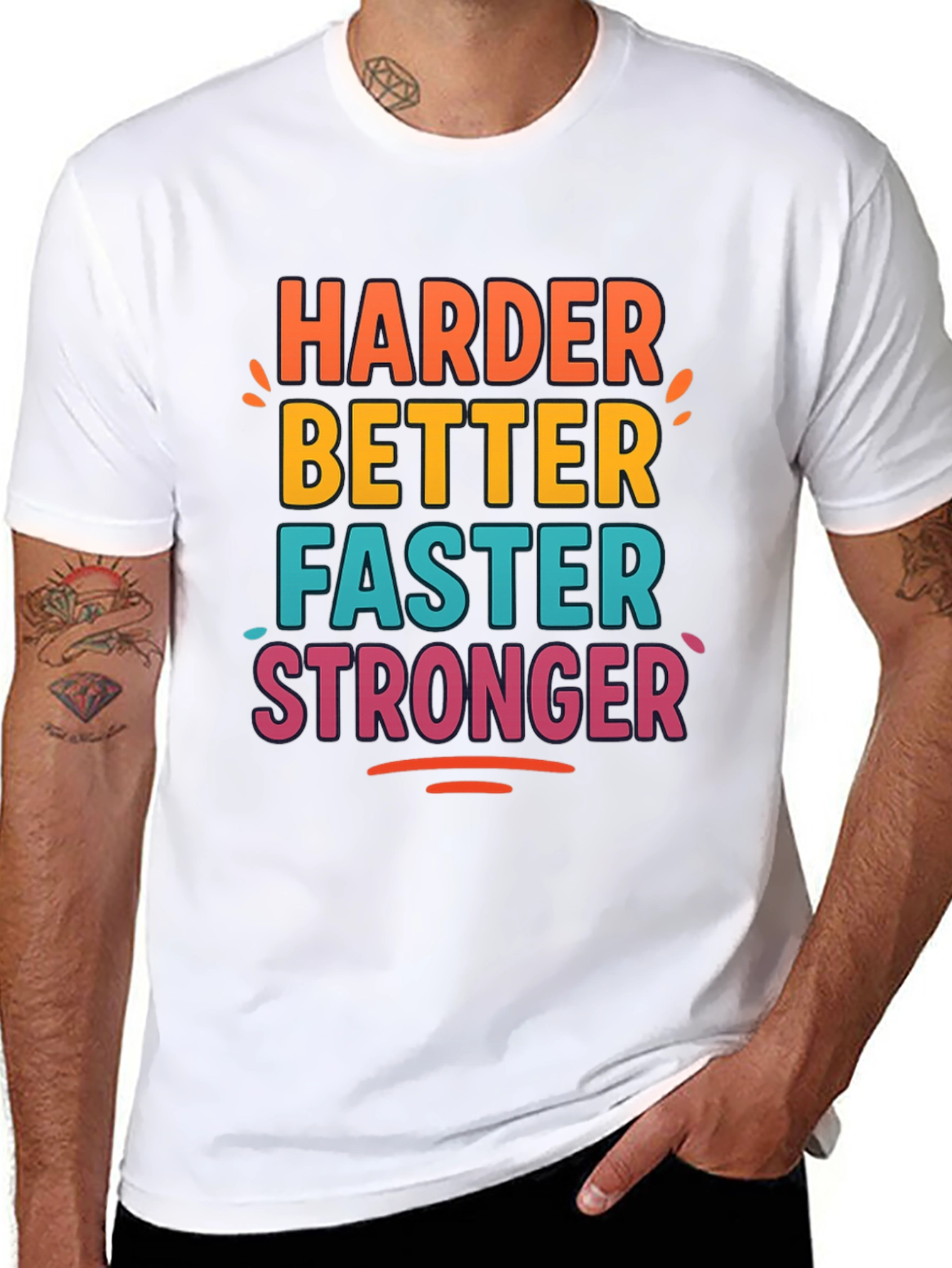 Harder Better Faster Stronger Graphic Tee