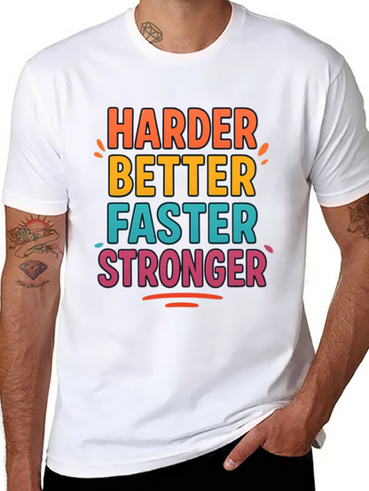 Harder Better Faster Stronger Graphic Tee