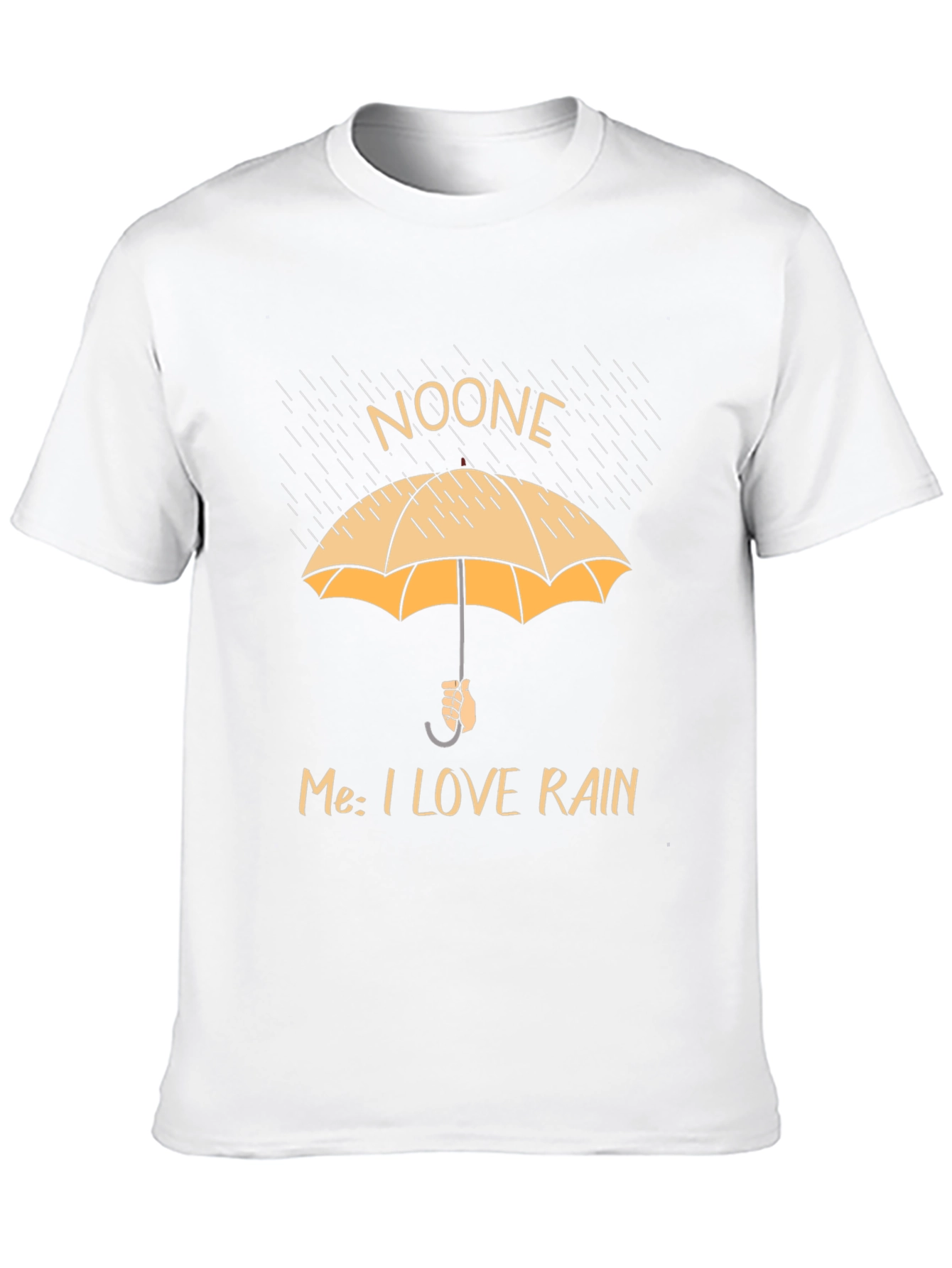 Funny Rain Lover T-Shirt - Noone Umbrella Graphic Tee