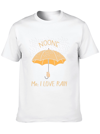 Funny Rain Lover T-Shirt - Noone Umbrella Graphic Tee