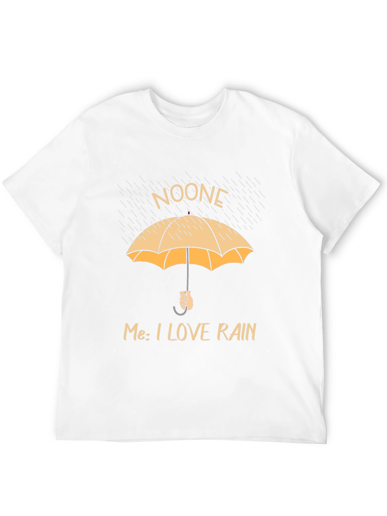 Funny Rain Lover T-Shirt - Noone Umbrella Graphic Tee