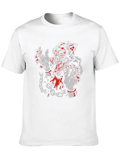 Wolf Graphic T-Shirt - Mens Black Tee
