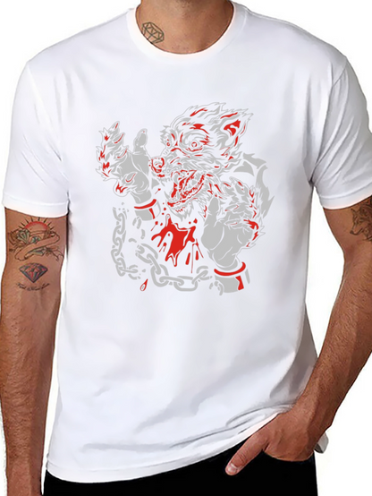 Wolf Graphic T-Shirt - Mens Black Tee