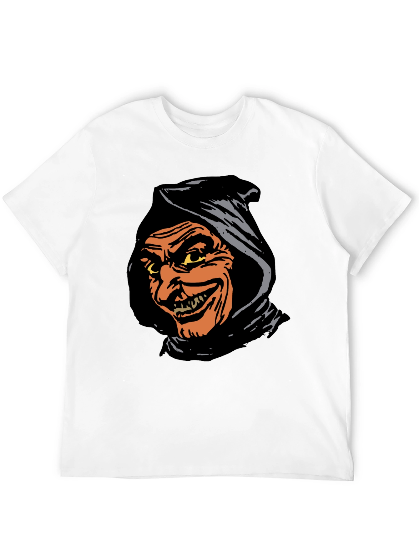 Spooky Grim Reaper Graphic Tee - Black T-Shirt