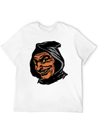 Spooky Grim Reaper Graphic Tee - Black T-Shirt