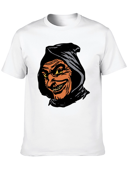 Spooky Grim Reaper Graphic Tee - Black T-Shirt