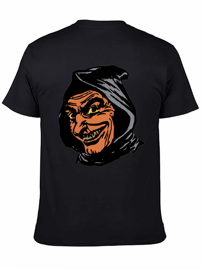 Spooky Grim Reaper Graphic Tee - Black T-Shirt
