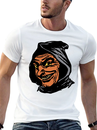 Spooky Grim Reaper Graphic Tee - Black T-Shirt