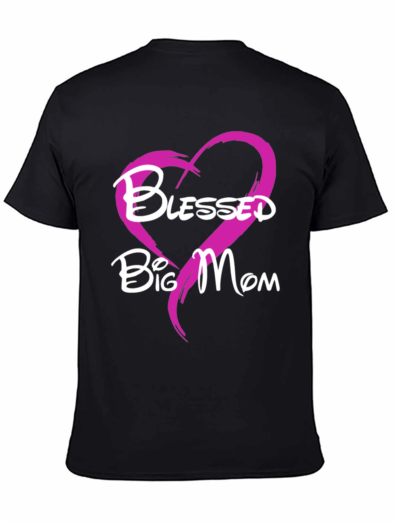 Blessed Big Mom T-Shirt - Heart Design