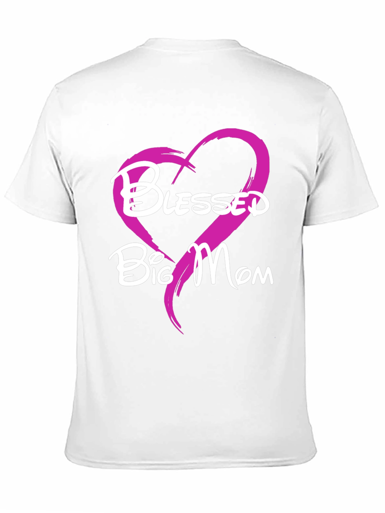Blessed Big Mom T-Shirt - Heart Design