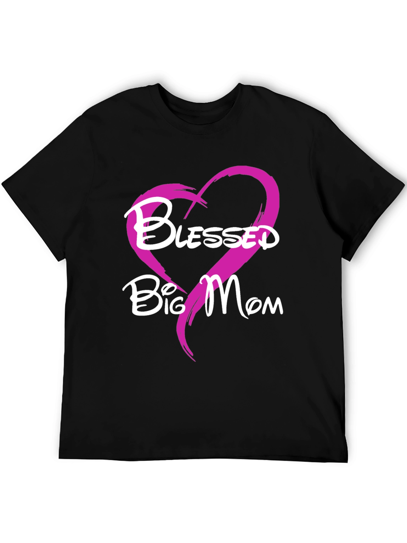 Blessed Big Mom T-Shirt - Heart Design