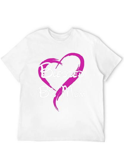 Blessed Big Mom T-Shirt - Heart Design