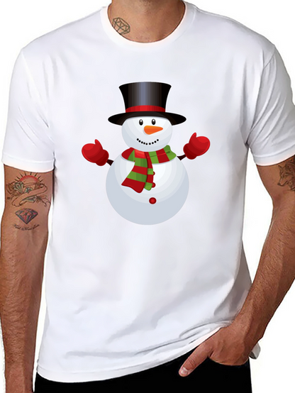 Snowman Graphic Tee - Festive Holiday Shirt