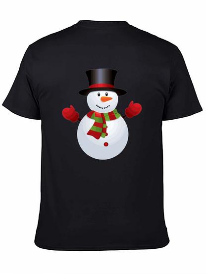 Snowman Graphic Tee - Festive Holiday Shirt