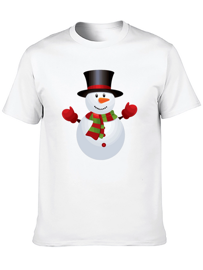 Snowman Graphic Tee - Festive Holiday Shirt