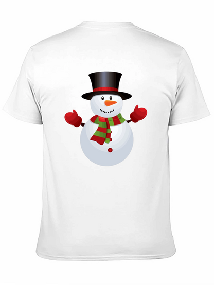 Snowman Graphic Tee - Festive Holiday Shirt