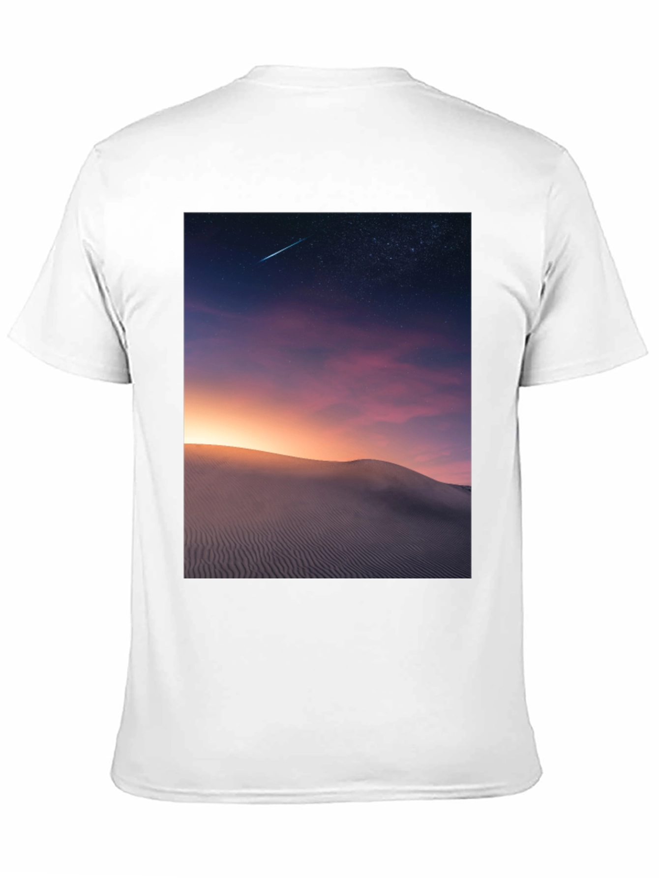 Night Desert Scene Graphic T-Shirt
