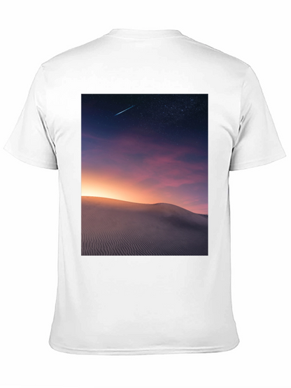 Night Desert Scene Graphic T-Shirt