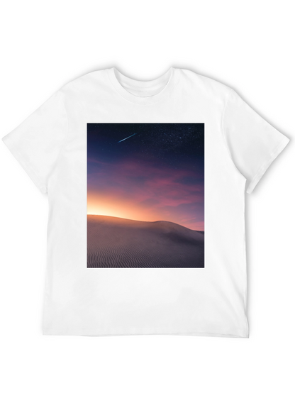 Night Desert Scene Graphic T-Shirt