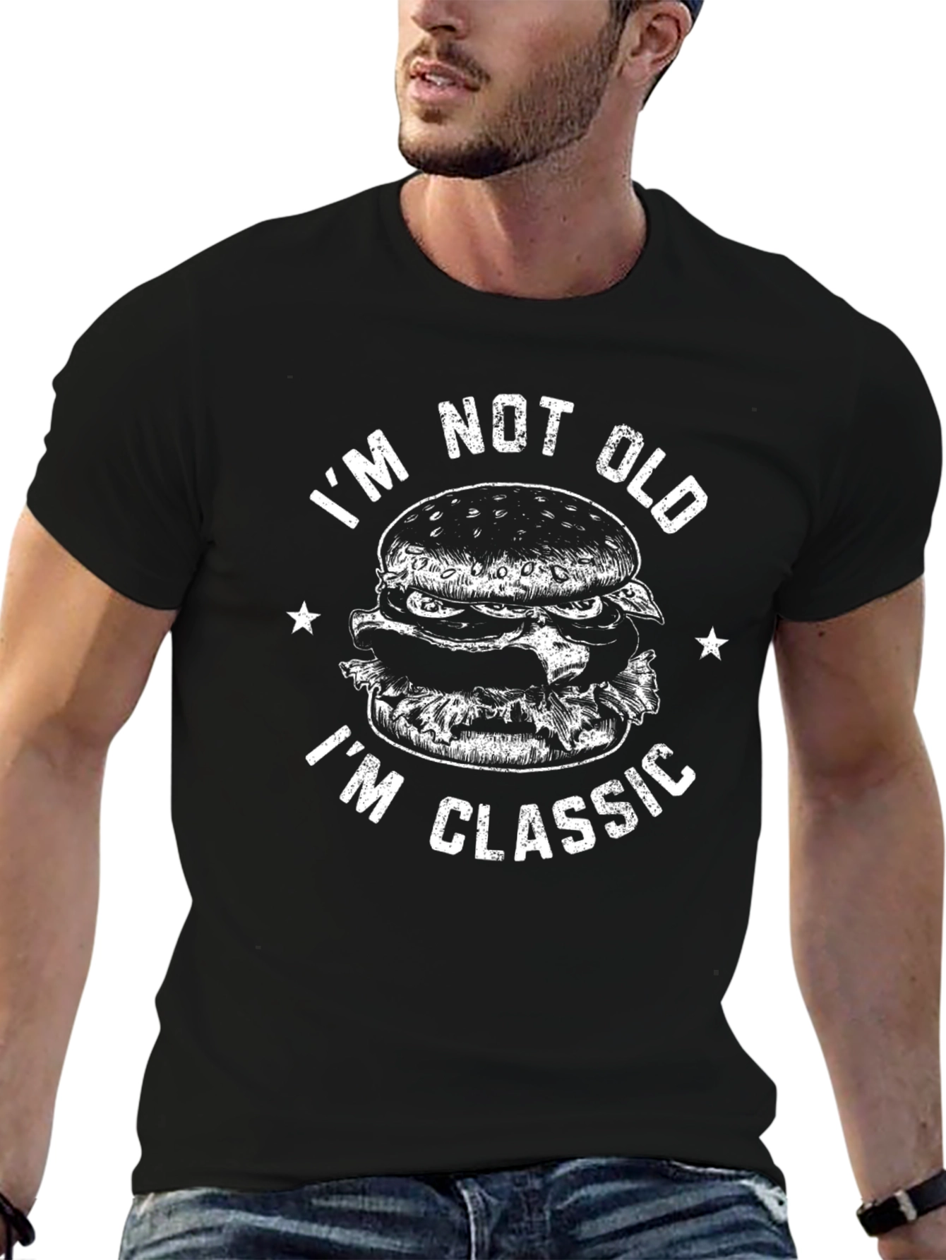 Im Not Old Im Classic Burger Graphic T-Shirt