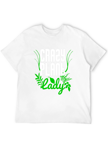 Crazy Plant Lady T-Shirt - Black Cotton Tee