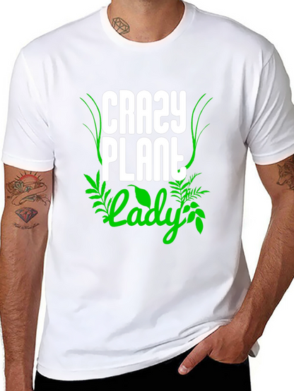 Crazy Plant Lady T-Shirt - Black Cotton Tee