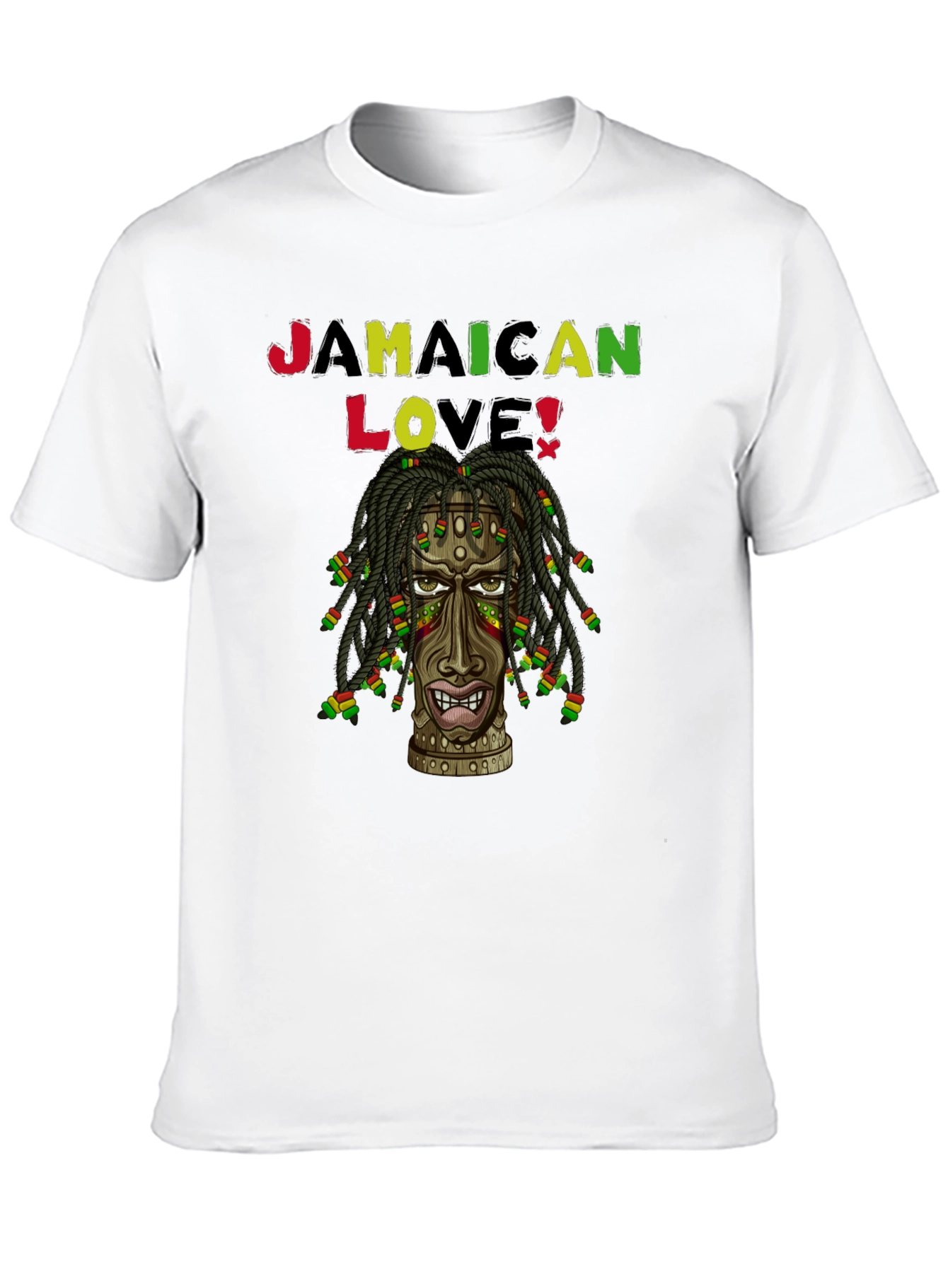 Jamaican Love Graphic Print Black T-Shirt