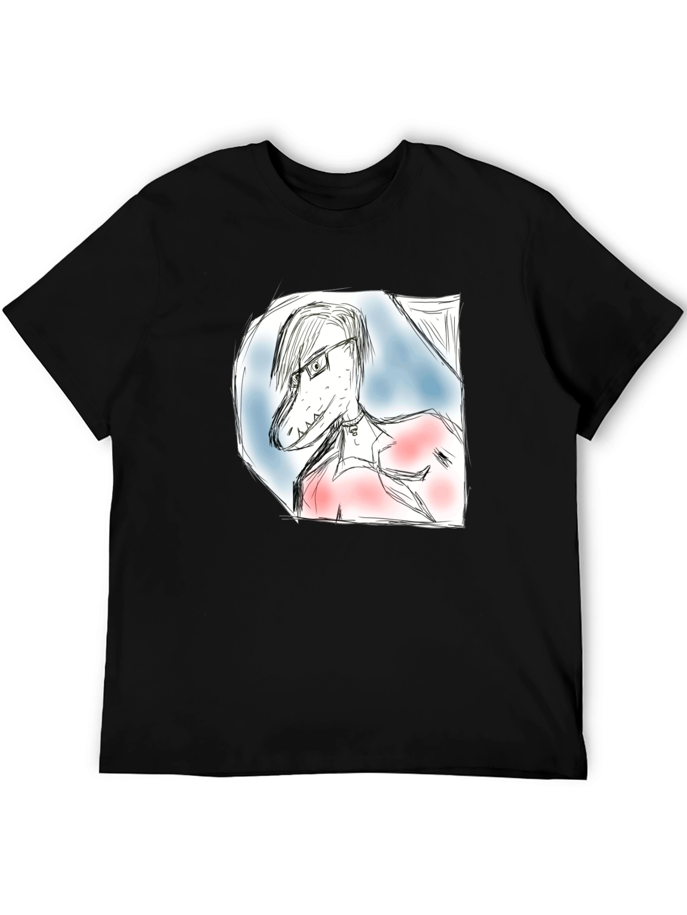 Dinosaur Sketch T-Shirt - Unique Graphic Tee