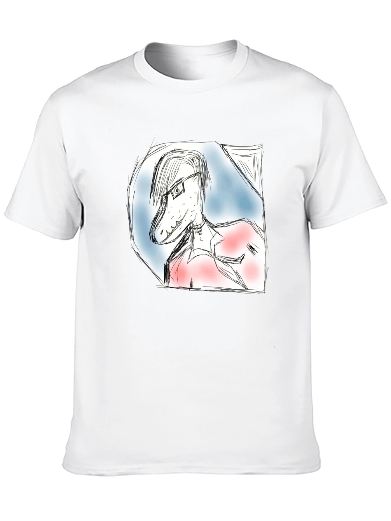 Dinosaur Sketch T-Shirt - Unique Graphic Tee
