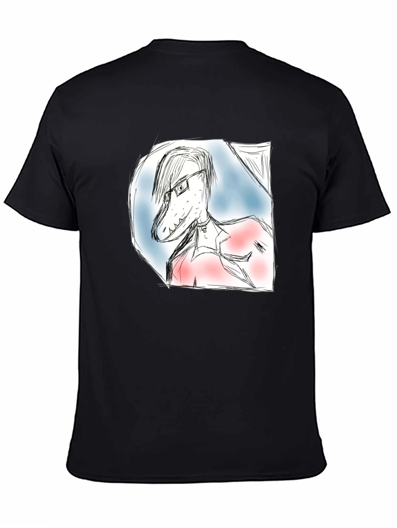 Dinosaur Sketch T-Shirt - Unique Graphic Tee