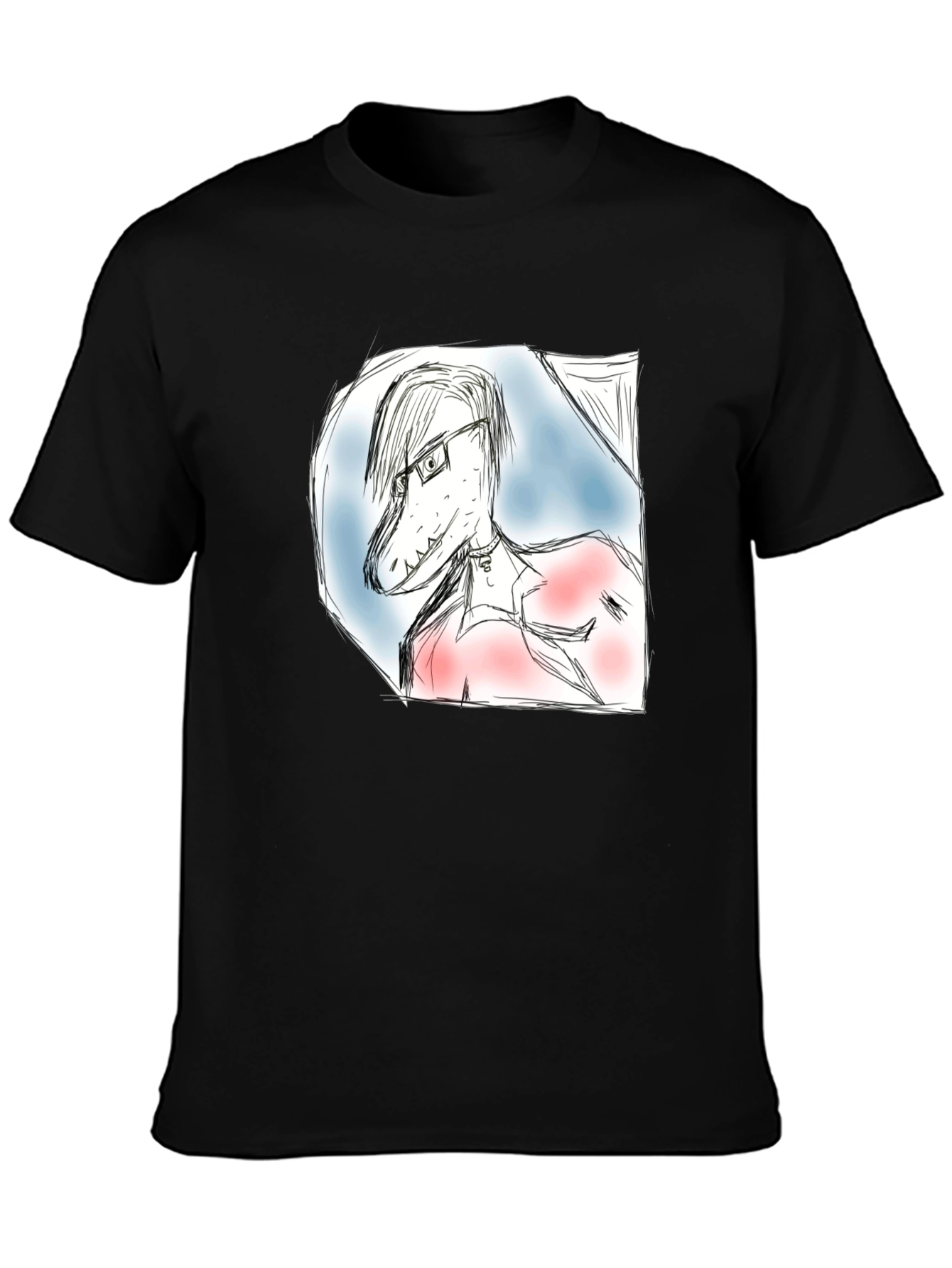 Dinosaur Sketch T-Shirt - Unique Graphic Tee