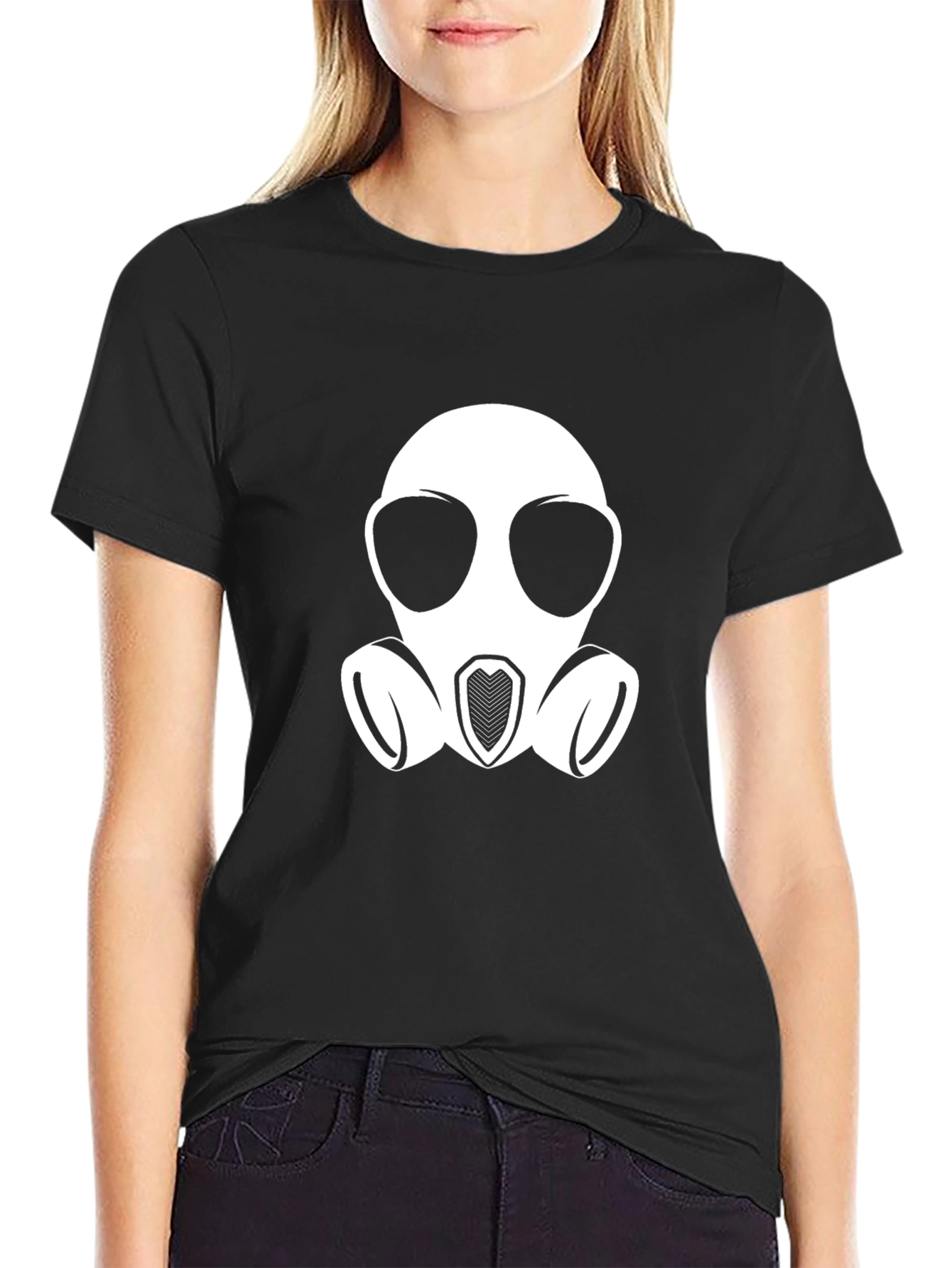 Gas Mask Graphic Tee - Stylish Comfort