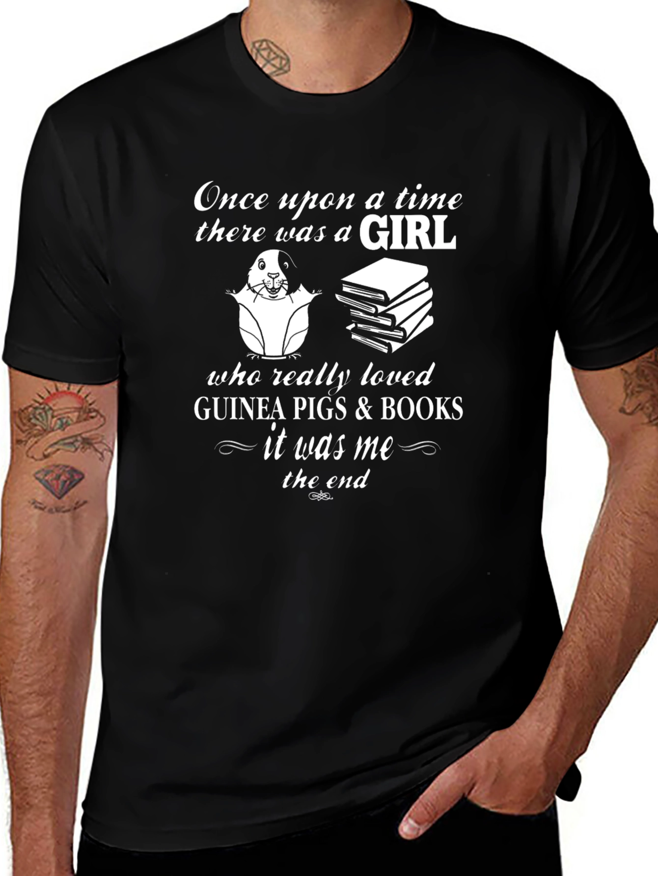 Guinea Pig & Book Lover T-Shirt