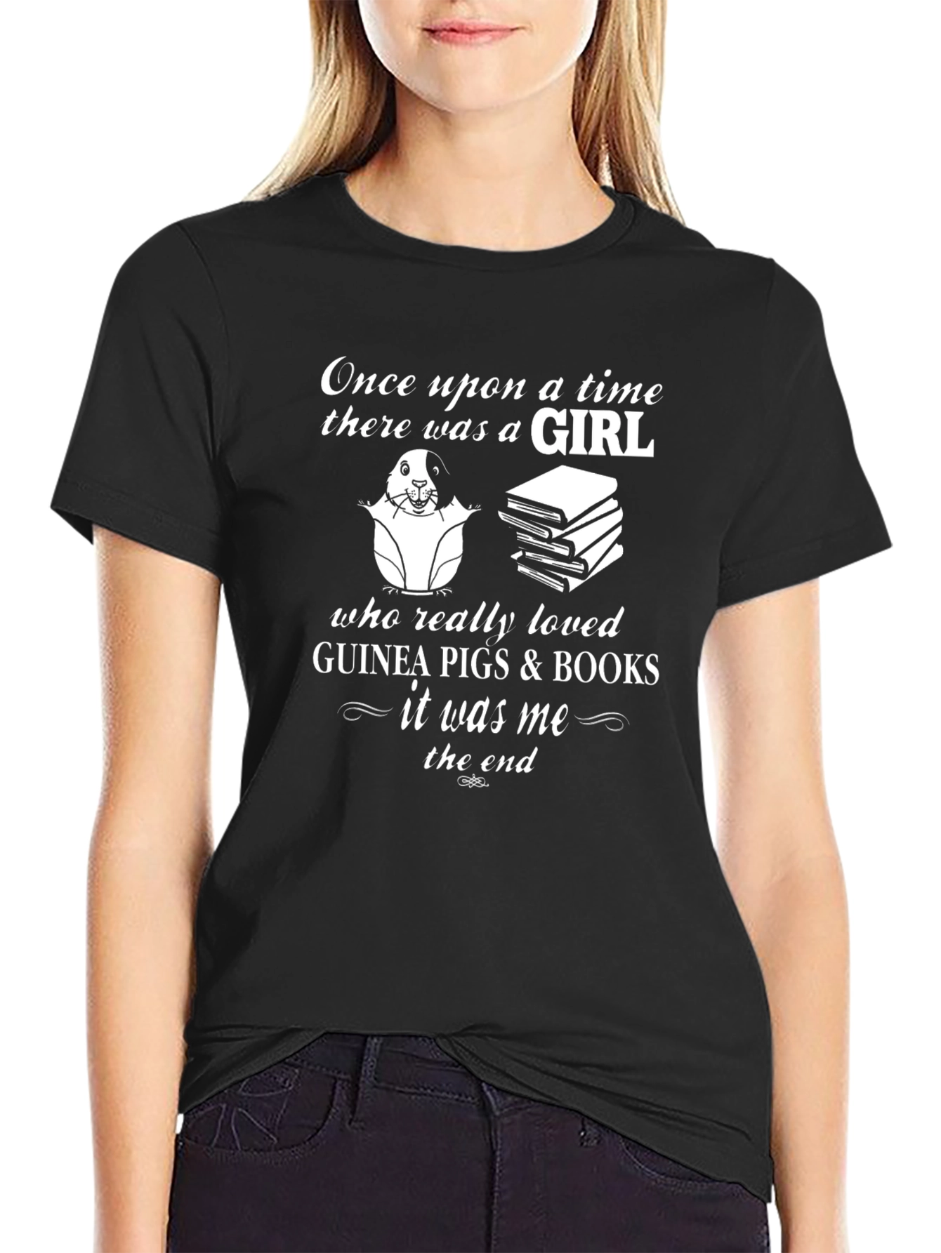 Guinea Pig & Book Lover T-Shirt