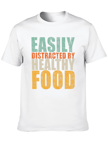 Easily Distracted By Healthy Food Graphic Tee