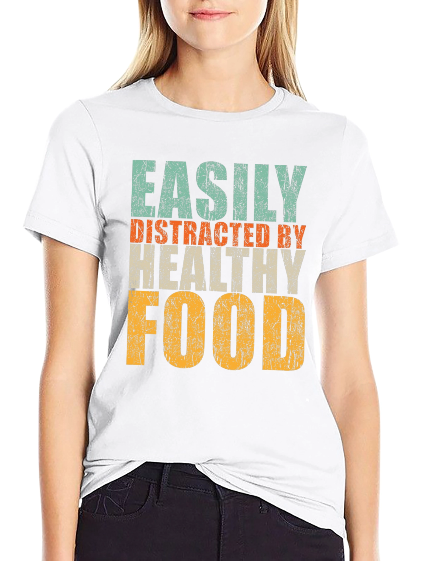 Easily Distracted By Healthy Food Graphic Tee