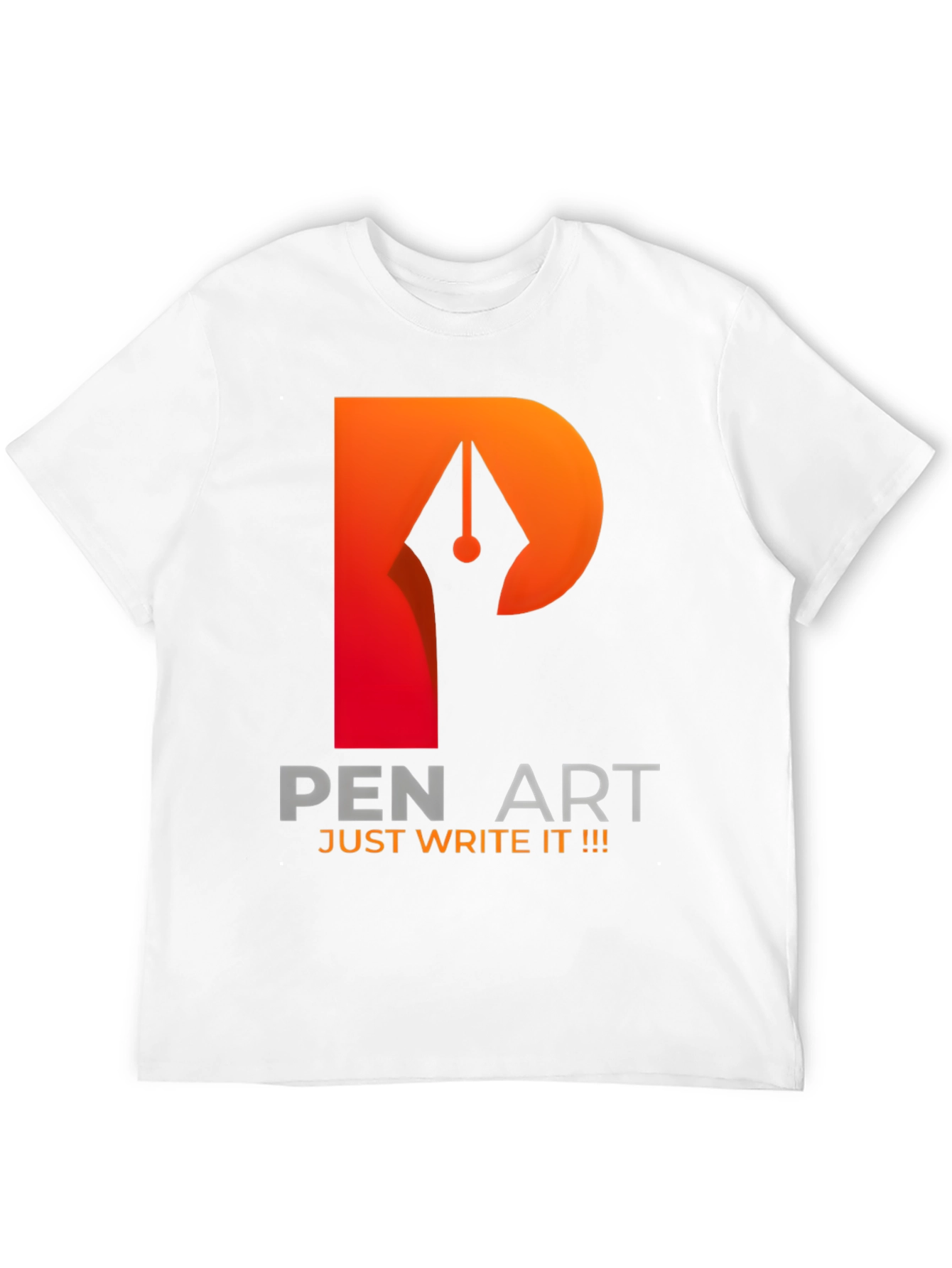 Pen Art Graphic T-Shirt - Just Write It!