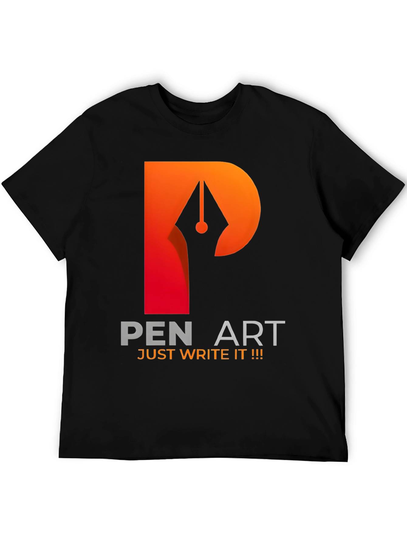 Pen Art Graphic T-Shirt - Just Write It!