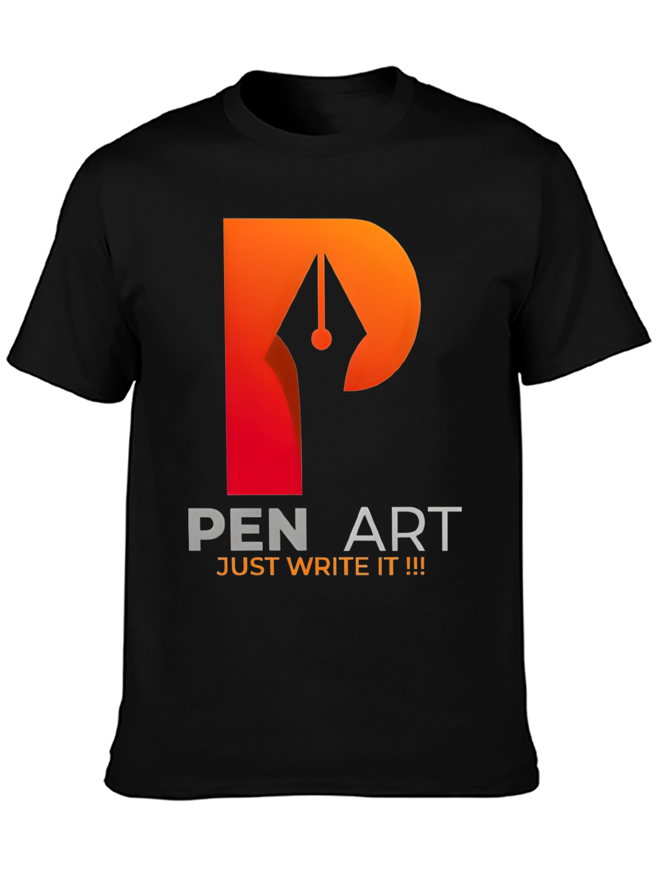Pen Art Graphic T-Shirt - Just Write It!