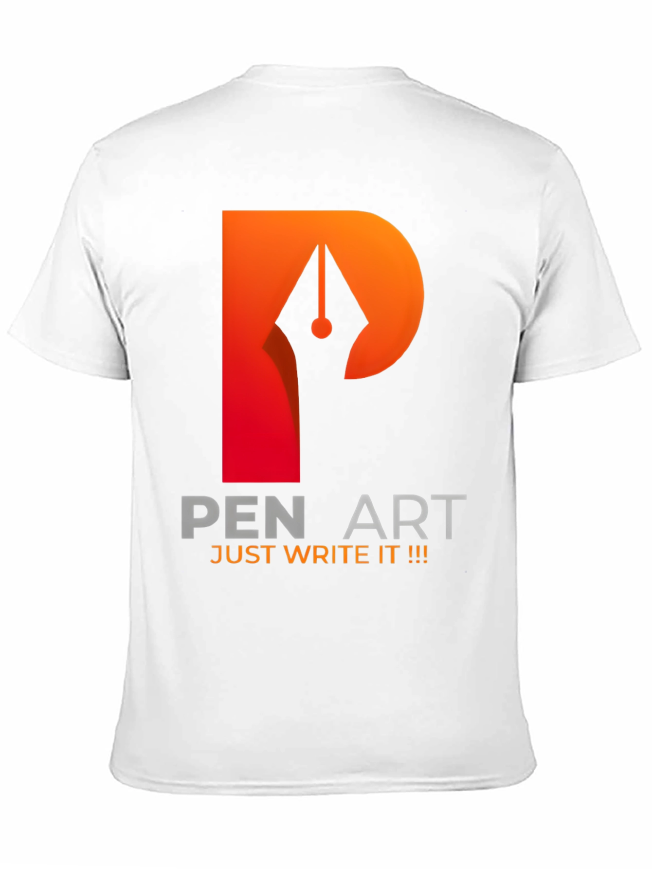 Pen Art Graphic T-Shirt - Just Write It!