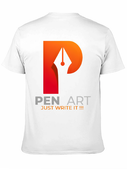 Pen Art Graphic T-Shirt - Just Write It!