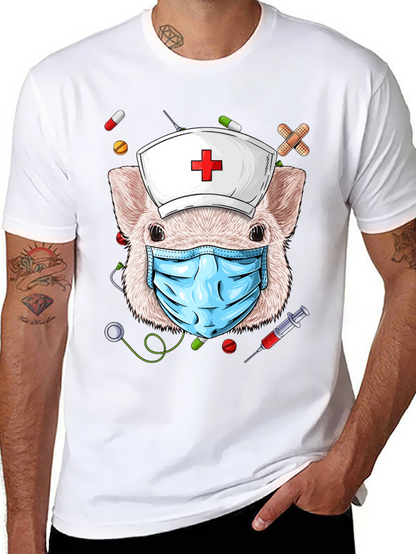 Pig Nurse T-Shirt: Stay Safe & Stylish