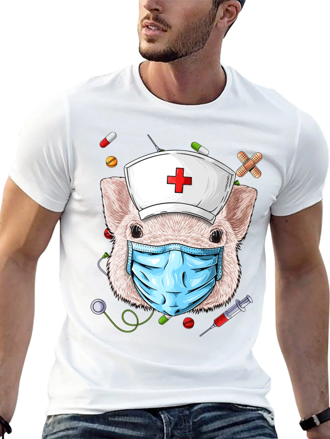 Pig Nurse T-Shirt: Stay Safe & Stylish
