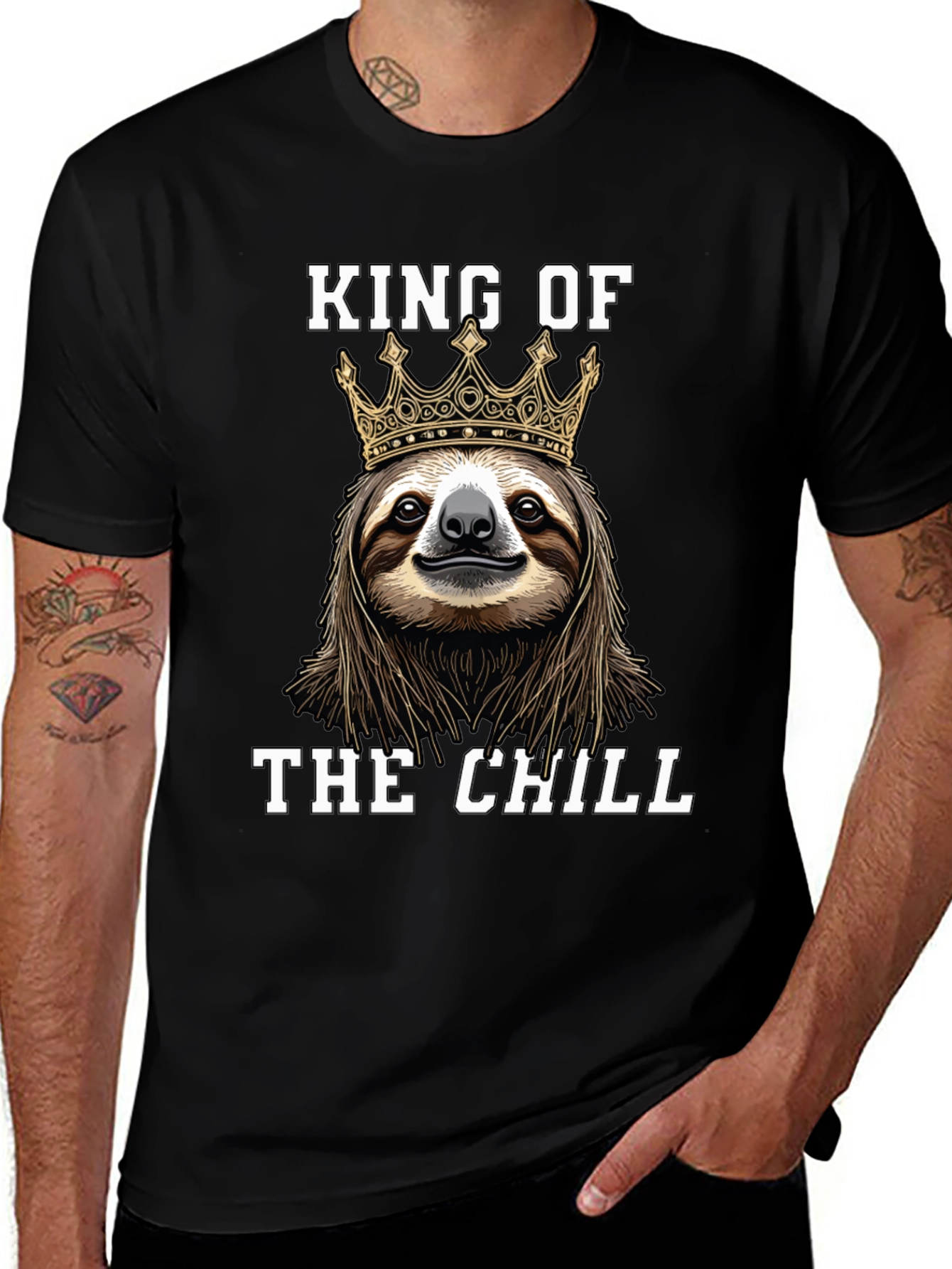 King of the Chill Sloth Graphic Tee
