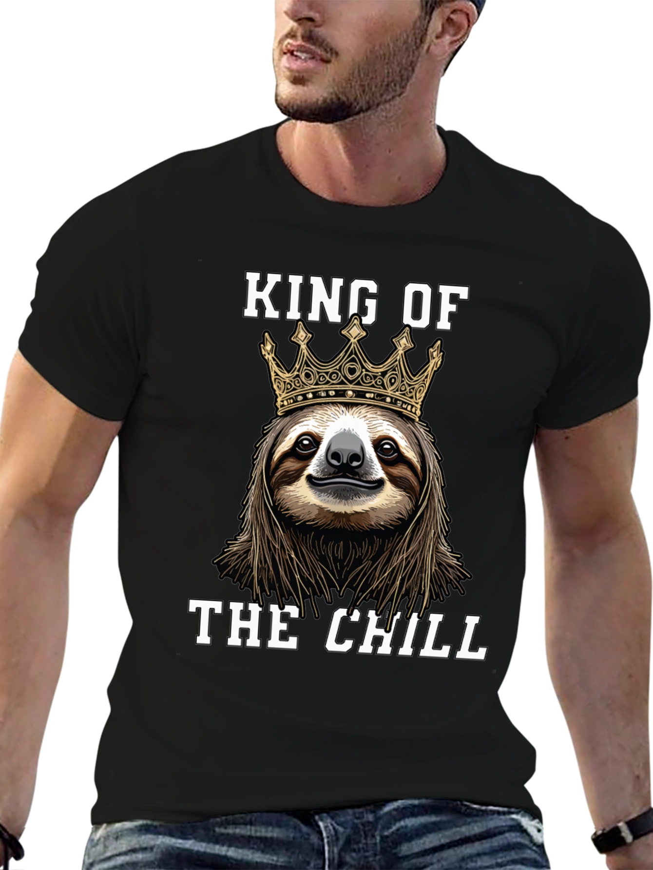 King of the Chill Sloth Graphic Tee