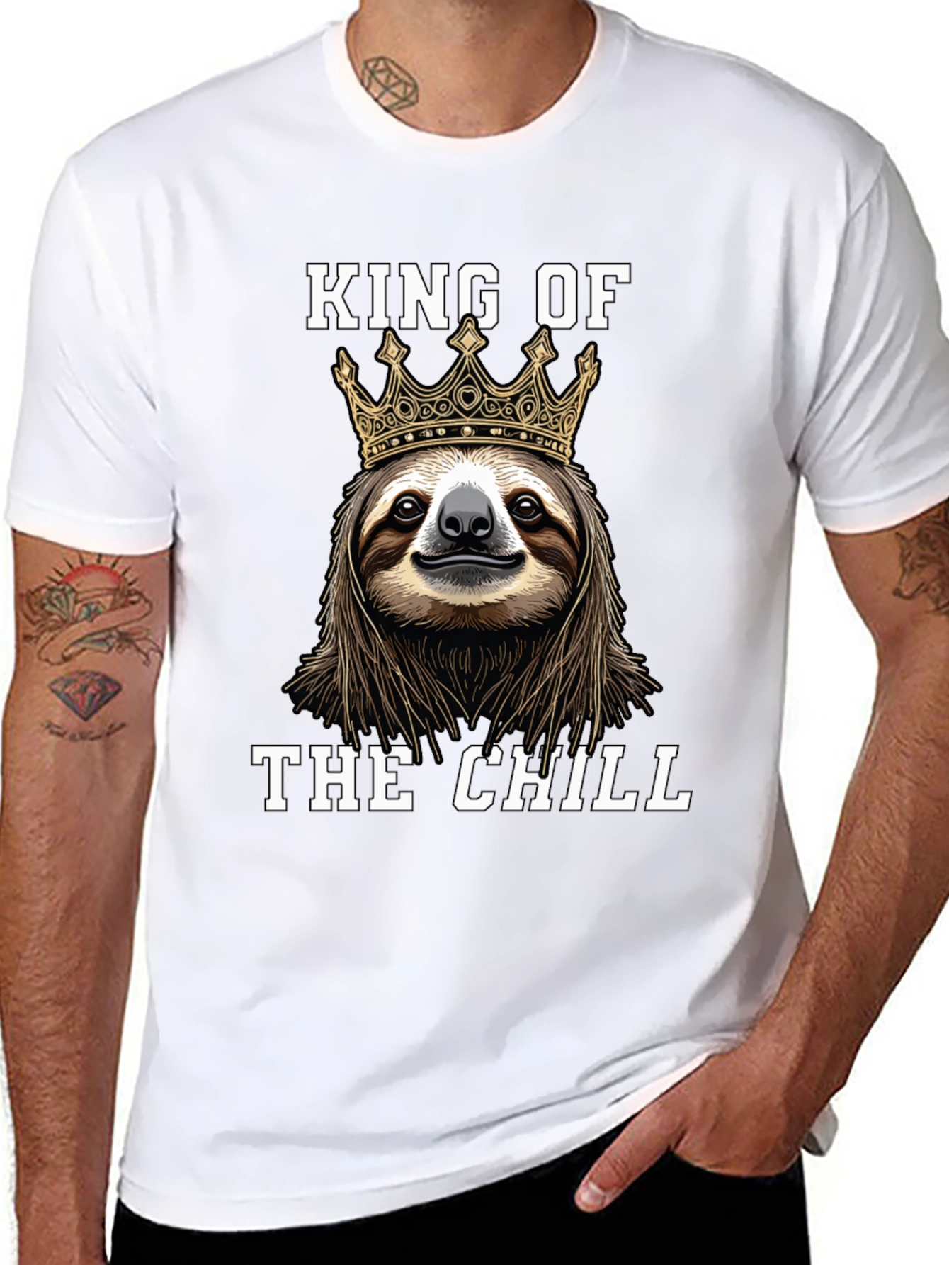 King of the Chill Sloth Graphic Tee