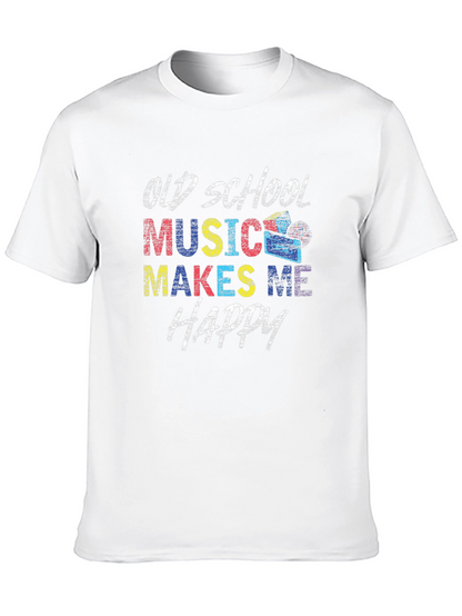 Old School Music Makes Me Happy T-Shirt