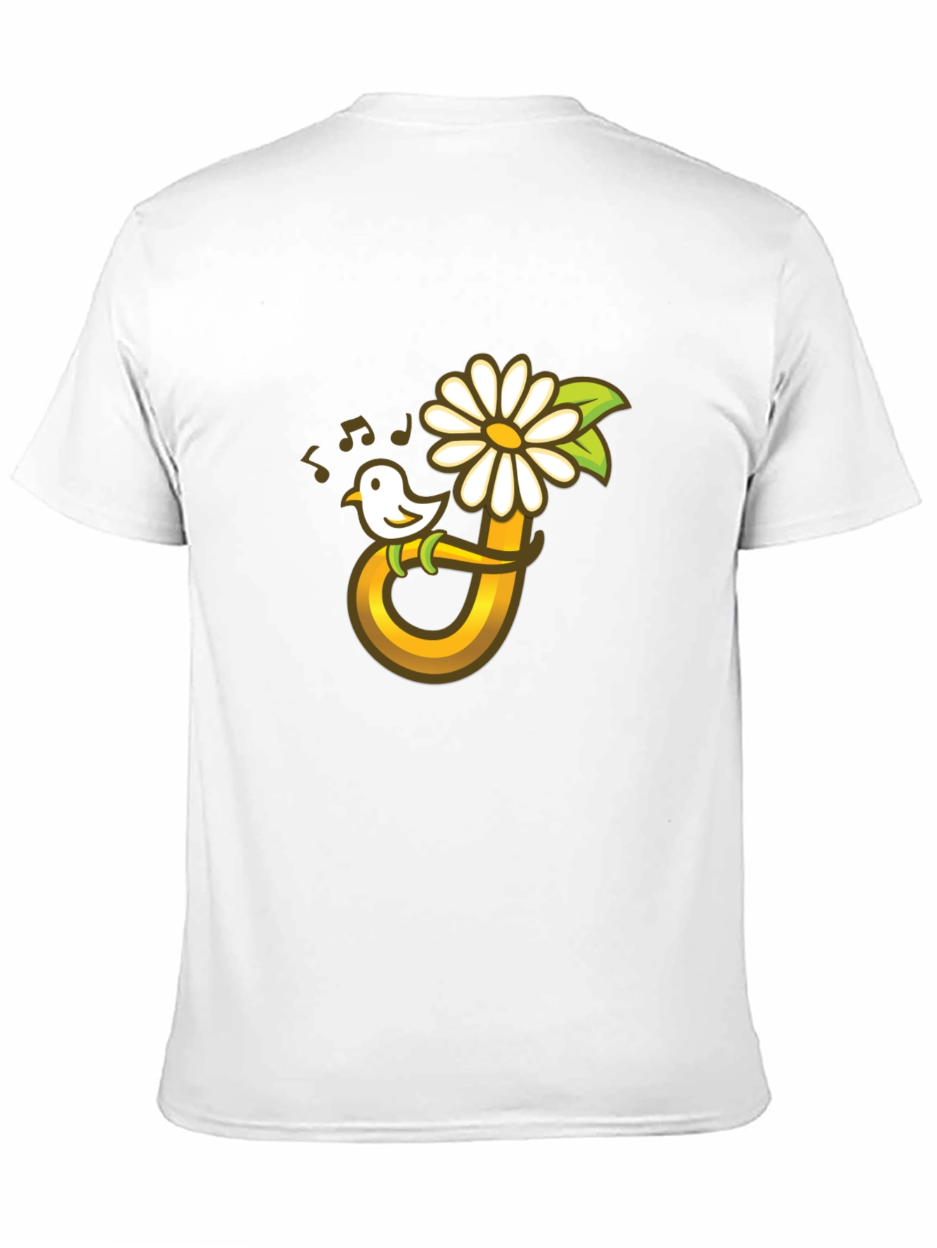 Bird Flower Music T-Shirt